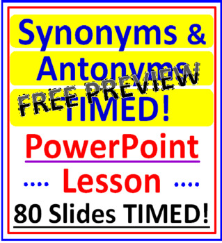 PPT - Synonyms and Antonyms PowerPoint Presentation, free download