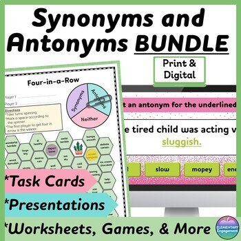 Synonyms are Fun, Interactive Worksheet, Education.com