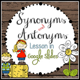 Synonyms and Antonyms Presentation in Google Slides™