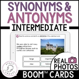 Synonyms and Antonyms Vocabulary BOOM CARDS Speech Therapy