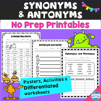 How to Differentiate Synonyms & Antonyms 