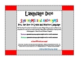 Synonyms and Antonyms - Roll-a-Dice Language Game
