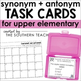 Synonyms and Antonyms Task Cards Vocabulary Activity - Pri