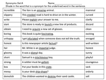 Synonyms-and-Antonyms-List - Synonyms And Antonyms List Synonyms And  Antonyms List Words Synonyms - - Studocu