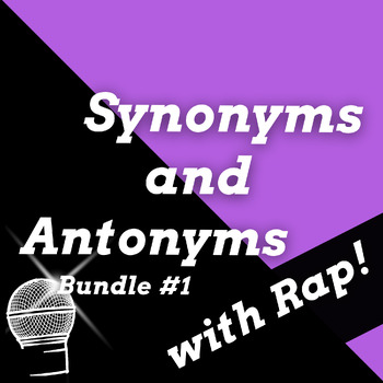 Preview of Synonyms and Antonyms Worksheets Bundle Middle School Activities