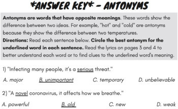Antonyms & Synonyms - ReadingMadeEZ.com