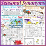 Four Seasons Vocabulary Synonyms Bundle – Fall, Winter, Sp