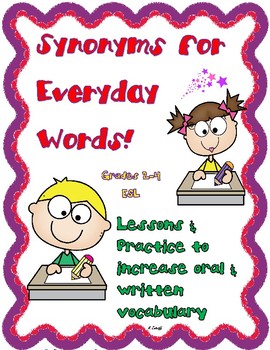 Preview of Synonyms for Everyday Words!