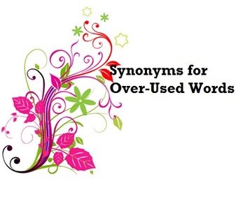 Preview of Synonyms for Over-Used Words