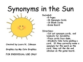 Synonyms in the Sun Freebie!