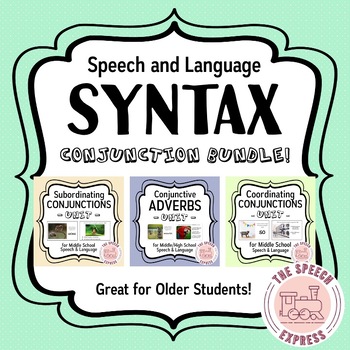 Preview of Syntax Bundle for Older Speech and Language Students