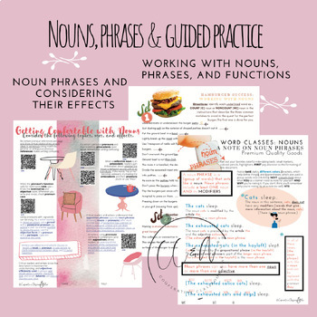 Preview of Syntax Literacy: Nouns, Phrases & Guided Practice MINI-BUNDLE | (*AP)