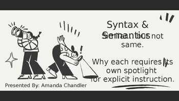 Preview of Syntax & Semantics... Similar, NOT Same