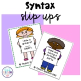 Syntax Slip-Ups for Speech Therapy