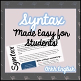 Syntax Student Resource