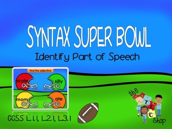 Preview of Syntax Super Bowl! Interactive PowerPoint Game