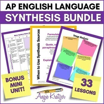 Preview of AP® English Language & Composition Synthesis Essay Bundle - AP® Lang Exam
