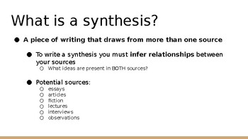 what is a synthesis