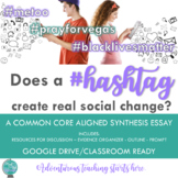 Synthesis and Argument Writing: Does a #hashtag create rea
