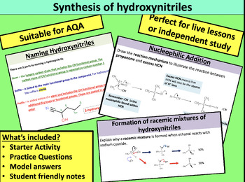 Preview of Synthesis of Hydroxynitriles