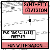 Synthetic Division Partner Activity - Editable!