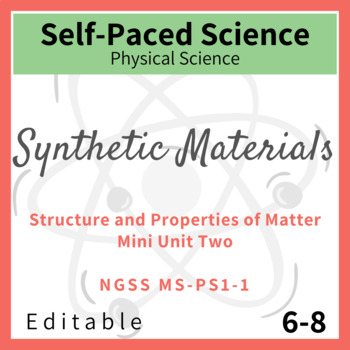 Preview of Synthetic Materials Mini Unit for Middle School Chemistry NGSS MS-PS1-3