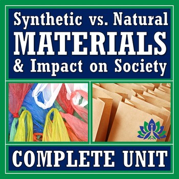 Preview of Synthetic Materials Natural Resources Activity Lesson UNIT and Impact on Society