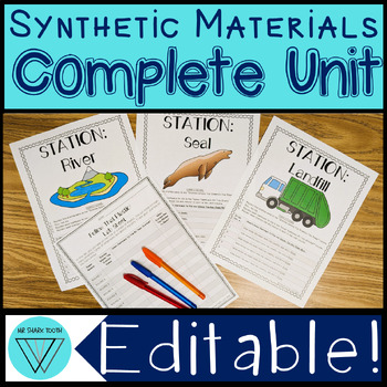 Preview of Synthetic Materials & Natural Resources Hands On Activities Unit - MS-PS1-3