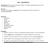 Synthetics Lab (Oobleck)