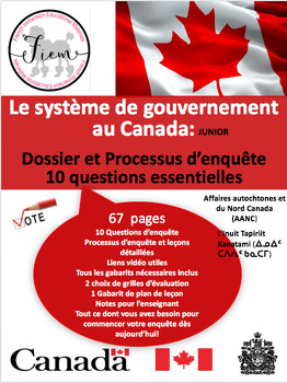 Preview of Système de gouvernement au Canada: Dossier et processus d'enquête, JR, 67 pages