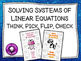 Systems of Linear Equations Practice Activity