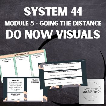 Preview of System44, Module 5, Daily Do Now Activities