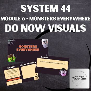 Preview of System44, Module 6, Daily Do Now Activities