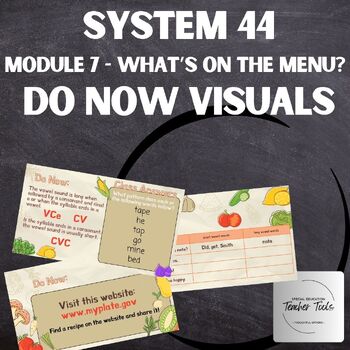 Preview of System44, Module 7, Daily Do Now Activities