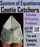 Solving Systems of Equations Activity (Algebra Cootie Catc