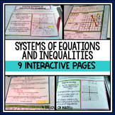 System of Equations and Inequalities Interactive Notebook 