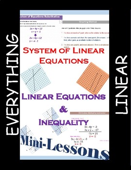 Preview of Systems of Equations and Inequalities
