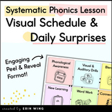 Systematic Phonics Lesson: Visual Schedule and Daily Surprises