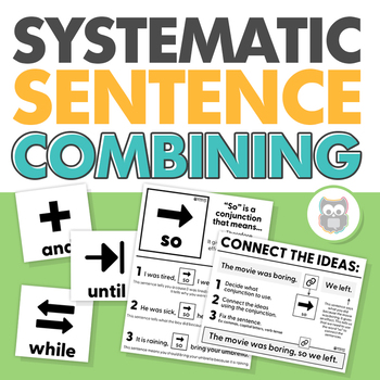 Preview of Systematic Sentence Combining | Syntax, Conjunctions, Grammar | Speech Therapy