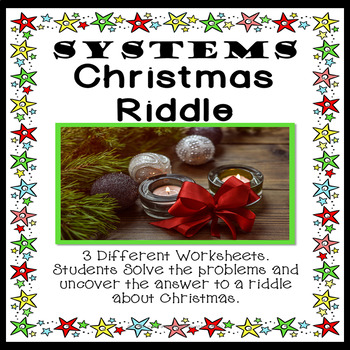 Preview of Systems Christmas Riddle