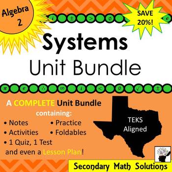 Preview of Systems Unit Bundle - Algebra 2 Curriculum