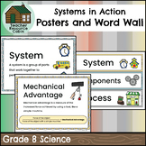 Systems in Action Word Wall and Posters (Grade 8 Science)