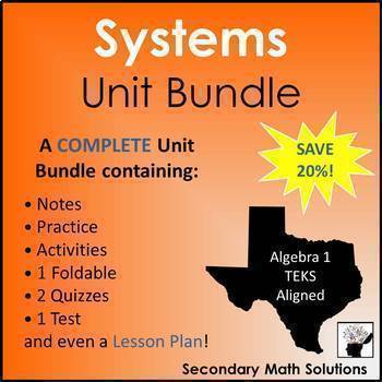 Preview of Systems of Equations Unit Bundle - Algebra 1 Curriculum