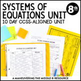 Systems of Equations Unit: 8th Grade Math (8.EE.8)