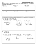 Systems of Equations Algebra Error Analysis