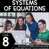 Systems of Equations - Algebra Math Workshop Math Stations
