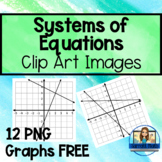 Systems of Equations Graphs Clip Art - Math Clip Art