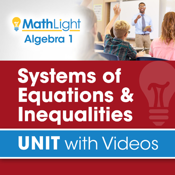 Preview of Systems of Equations & Inequalities | Unit with Videos