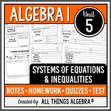 Systems of Equations and Inequalities (Algebra 1 - Unit 5) | All Things Algebra®