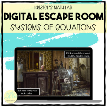 Preview of Systems of Equations & Inequalities Review | Digital Escape Room | Breakout